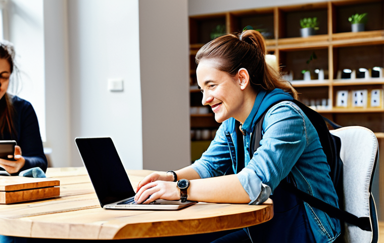 지속가능한 악세서리 브랜드의 온라인 커뮤니티 - Image Prompt 1: The Online Community Hub for Sustainable Accessories**