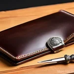 지속가능한 악세서리 브랜드의 내구성 - **Prompt 1: Artisan Crafted Leather Wallet with Patina**
    A close-up shot of a beautifully aged, ...