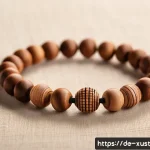 Home 23 DIY 지속가능한 악세서리 만들기 - A minimalist sustainable bracelet made of thin, FSC-certified wood beads with unique natural grain p...